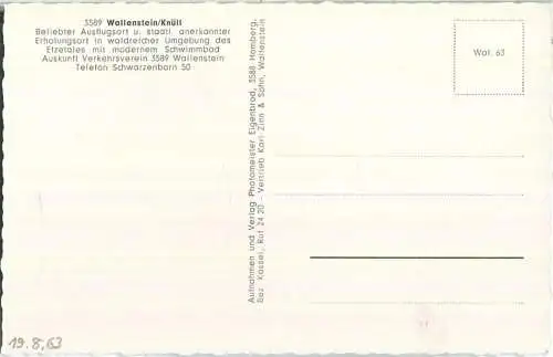 Wallenstein-Knüllwald - Foto-Ansichtskarte - Verlag Eigenbrod Homberg 60er Jahre
