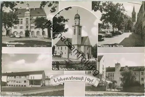 Vohenstrauss - Neue Schulen - Krankenhaus - Rathaus - Marktplatz - Kirche - Verlag Dineiger Vohenstrauss 60er Jahre