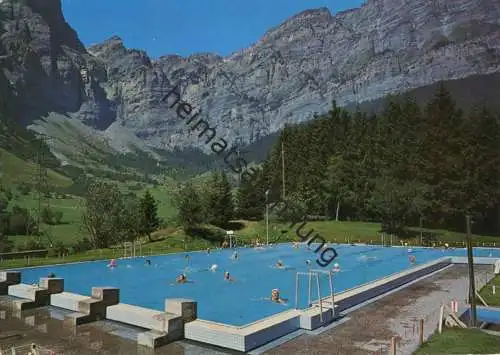Leukerbad - Schwimmbad - AK Grossformat - Verlag Klopfenstein Adelboden gel. 1969