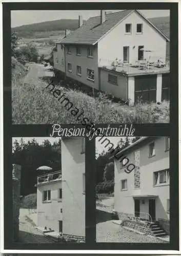 Hartmühle - Pension Hartmühle - Inhaber Heinrich Keim - Foto-Ansichtskarte Großformat 60er Jahre