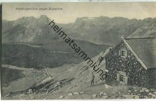 Nördlingerhütte gegen Zugspitze - Verlag Wilhelm Stempfle Innsbruck