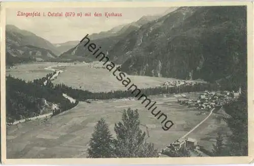 Längenfeld im Oetztal mit dem Kurhaus - Verlag Stengel & Co. GmbH Dresden 1912