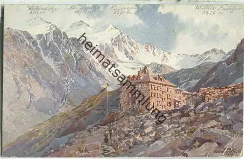 Nürnberger Hütte - Künstlerkarte signiert E. T. Compton - Verlag E. Nister Nürnberg