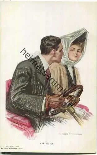 Affinites - Künstlerkarte signiert Alonzo Kimball 1906 - Pub. Reithal & Newmann N. Y.
