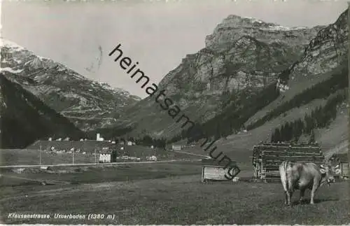Klausenstrasse - Urnerboden - Foto-AK - Edition Photoglob Zürich - gel. 1951