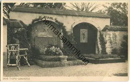 Rottach-Egern - Grabstätte von Ludwig Thoma und Ludwig Ganghofer - Verlag Reitmayer Hof-Photograph Tegernsee