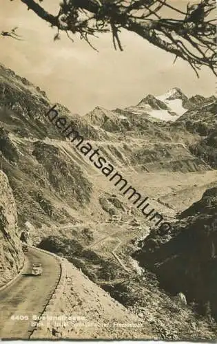 Sustenstrasse - Blick gegen Hotel Steingletscher - Foto-AK - Verlag T. Hartmann Thalwil