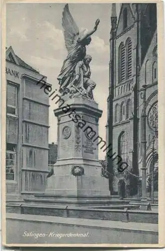 Solingen - Kriegerdenkmal - Verlag Carl Peschel Solingen