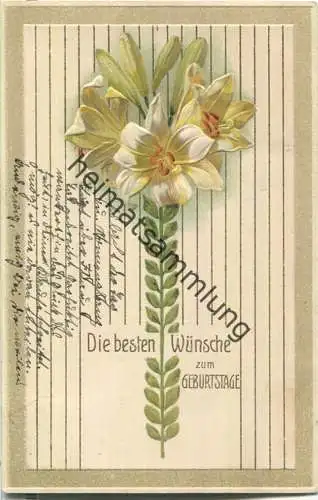 Lilien - Jugendstil - Prägedruck