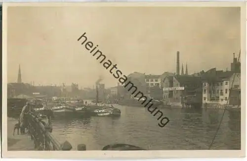 Berlin-Mitte - Blick von der Jannowitzbrücke zum Mühlendamm - Foto-Ansichtskarte 30er Jahre