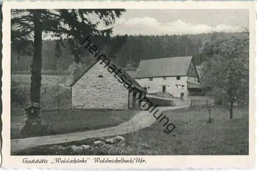 Waldmichelbach - Gaststätte Waldschänke Besitzer Albert Krenig - Verlag A. Alter Frankfurt a. M.