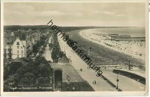 Swinemünde - Promenade - Foto-Ansichtskarte - Verlag E. Rubin Lübeck