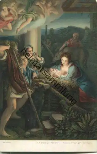 Die heilige Nacht - Künstlerkarte Antonio Allegri gen. Correggio - Verlag Stengel & Co. GmbH Dresden 29703