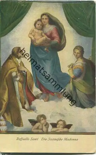 Raffaello Santi - Die Sixtinische Madonna - Amtliche Ausgabe der Generaldirektion der königlichen Sammlungen zu Dresden