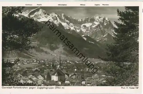 Garmisch-Partenkirchen - Foto-Ansichtskarte - Verlag Hans Huber Garmisch-Partenkirchen