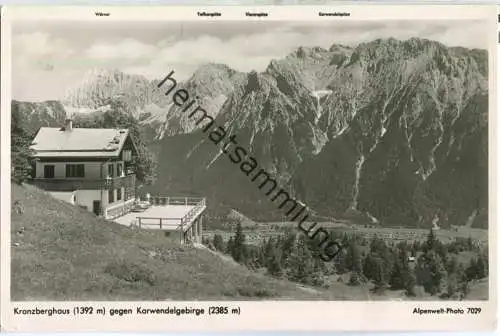 Kranzberghaus - Karwendel - Foto-Ansichtskarte - Verlag Alpiner Kunstverlag Garmisch-Partenkirchen