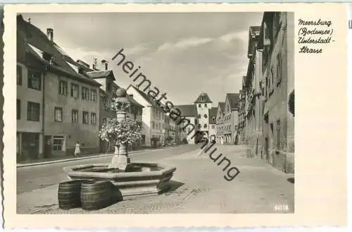 Meersburg - Unterstadt-Strasse - Foto-Ansichtskarte - Verlag Erwin Burda Freiburg