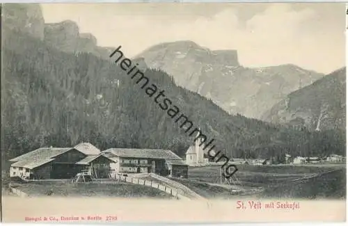 Sankt Veit - San Vito di Cadore - Seekofel - AK ca. 1900 - Verlag Stengel & Co Dresden