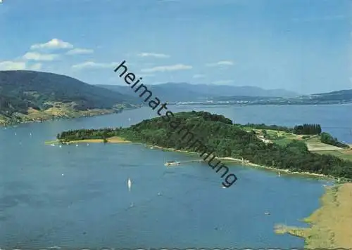 Bielersee - St. Petersinsel - Flugaufnahme P. Zaugg Solothurn - AK Grossformat