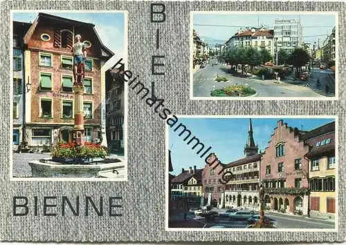 Biel Bienne - AK Grossformat - Verlag Kiosk AG Bern gel. 1962