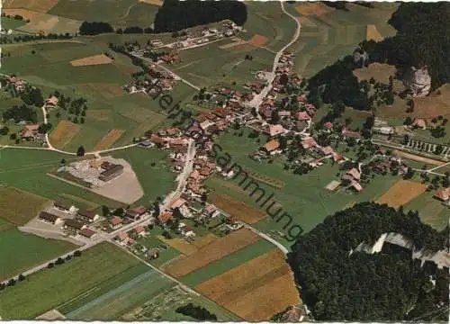 Krauchthal - Fliegeraufnahme - AK Grossformat - Verlag B. Bachmann Bern - Feldpost gel.