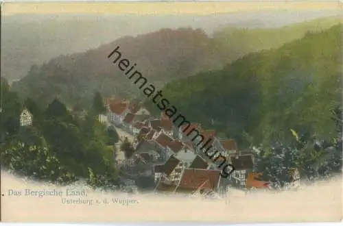 Unterburg an der Wupper - AK ca. 1900 - Verlag Zedler & Vogel Darmstadt