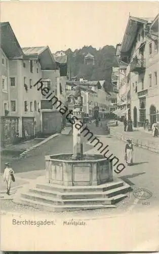 Berchtesgaden - Marktplatz - AK ca. 1910 - Verlag Wilhelm Hoffmann Dresden