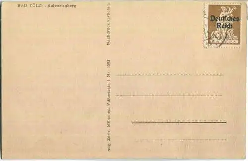 Bad Tölz - Kalvarienberg - Verlag Aug. Zerle München