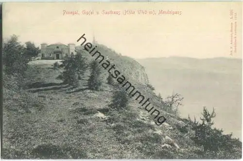 Penegal - Mendelpass - AK ca. 1910 - Verlag Johann F. Ammon Bozen