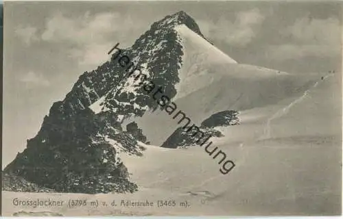 Grossglockner von der Adlersruhe - AK 1910 - Verlag Schildknecht Wien