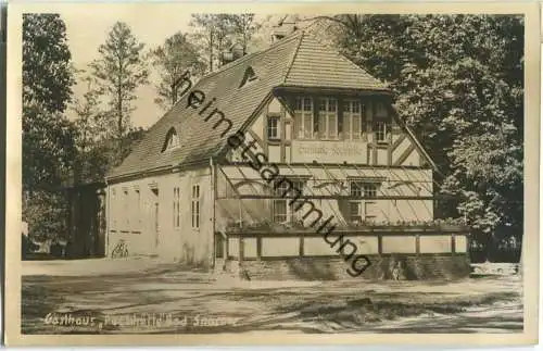 Bad Saarow - Gasthaus Pechhütte - Foto-Ansichtskarte 50er Jahre - Verlag Foto Adam Storkow Z.