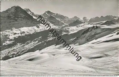 Grindelwald - Faulhornabfahrt - Foto-AK - Verlag Photoglob Wehrli Zürich - Rückseite beschrieben