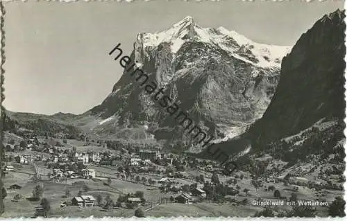 Grindelwald - Wetterhorn - Foto-AK - Verlag Photoglob-Wehrli Zürich