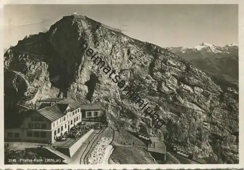 Pilatus Kulm - Foto-AK Grossformat - Verlag Pleyer Zürich gel. 1932