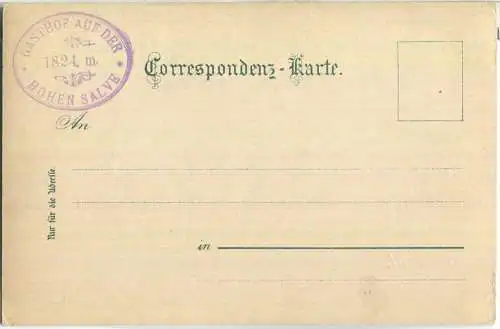 Hohe Salve - AK ca. 1900 - Verlag L. Fränzl & Co München