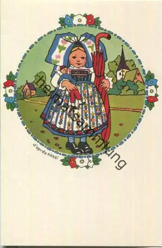 Mädchen mit Regenschirm - Relais Gastronomique Hansi - Dégustation - Visite des Caves à Bennwihr (Ht.-Rh.)