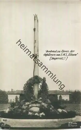 Wilhelmshaven - Denkmal auf dem Heldenfriedhof zu Ehren der Gefallenen von S.M.S. Lützow in der Skagerrak-Schlacht