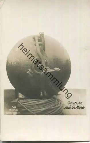 Deutsche A.E.G.-Mine - Foto-Ansichtskarte - Verlag F. Finke Wilhelmshaven