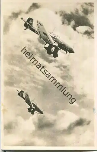 Sturzkampfflugzeug Junkers Ju 87 - Foto-Ansichtskarte - Verlag Amag = Albrecht & Meister AG Berlin
