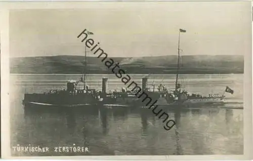 Türkischer Zerstörer - Foto-Ansichtskarte - ohne Verlagsangaben