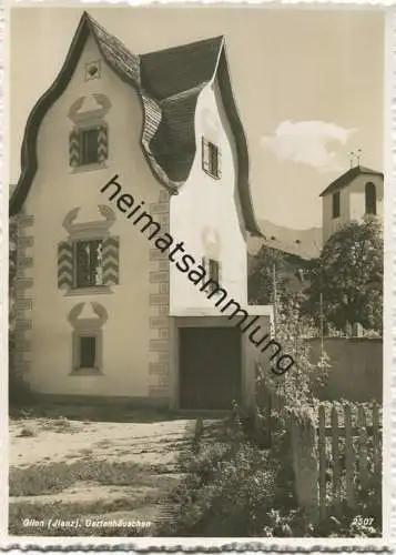 Glion / Ilanz - Gartenhäuschen - Foto-AK Grossformat - Verlag Jules Geiger Flims
