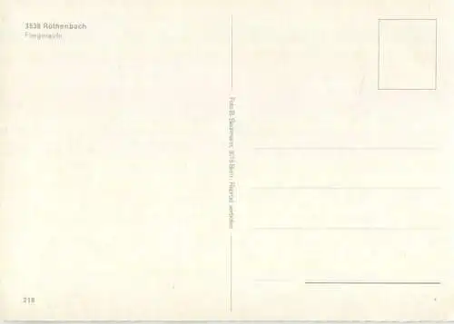 Röthenbach - Fliegeraufnahme - AK Grossformat - Verlag B. Bachmann Bern