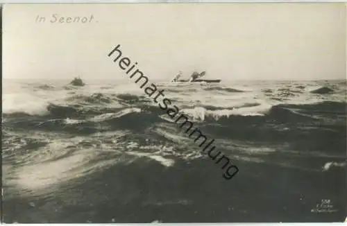 Seenot - Foto-AK - Verlag F. Finke Wilhelmshaven