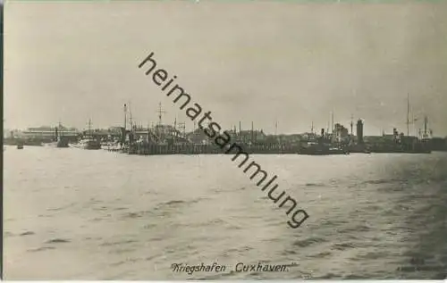 Cuxhaven - Kriegshafen - Foto-Ansichtskarte - Verlag F. Finke Wilhelmshaven