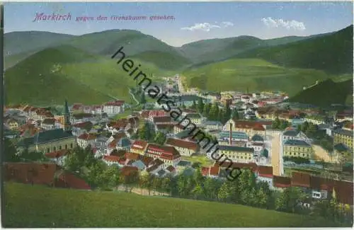 Markirch gegen den Grenzkamm gesehen - Verlag Emil Hartmann Strassburg