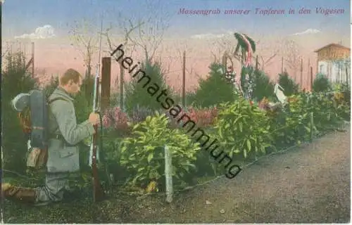 Massengrab in den Vogesen - Verlag Emil Hartmann Strassburg