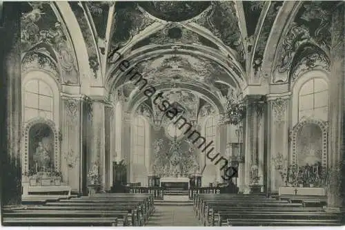 Heusenstamm - Deckengemälde der katholischen Pfarrkirche - Foto-Ansichtskarte - Verlag Josef Schott Bieber-Offenbach