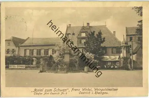 Oestrich - Hotel zum Schwan - Franz Winkel - Verlag J. B. Schäfer Wiesbaden