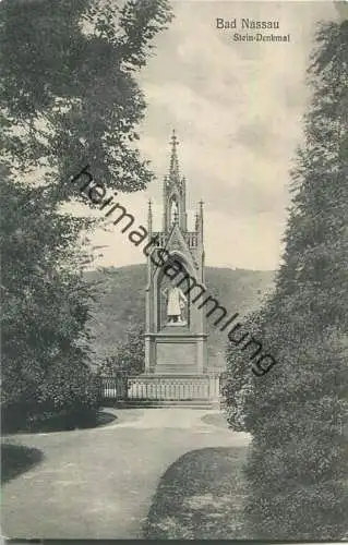 Bad Nassau - Stein-Denkmal - Verlag Cramers Kunstanstalt Dortmund