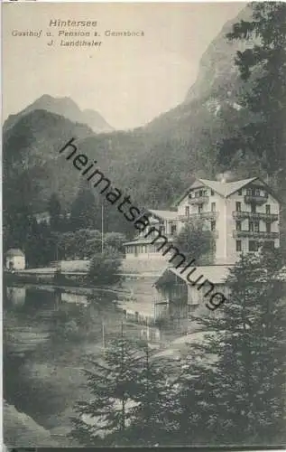 Hintersee - Gasthof zum Gemsbock - J. Landthaler - Verlag Würthle & Sohn Salzburg